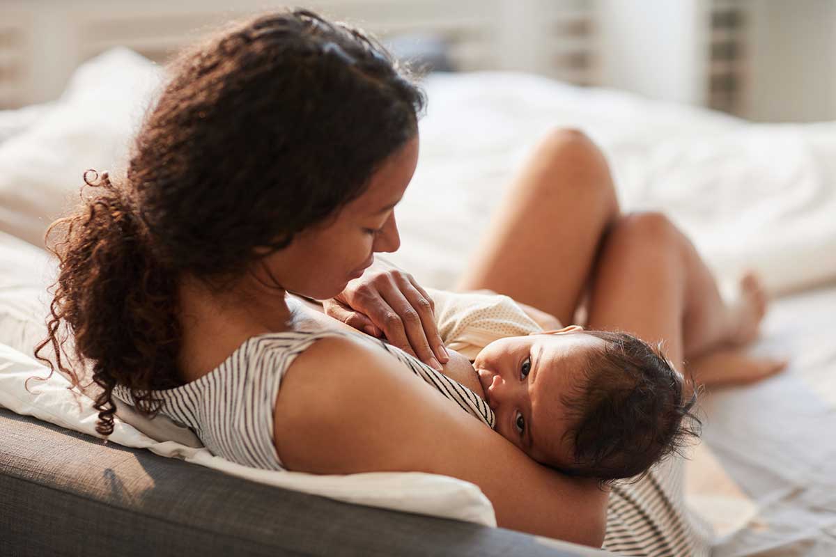 woman holding a baby